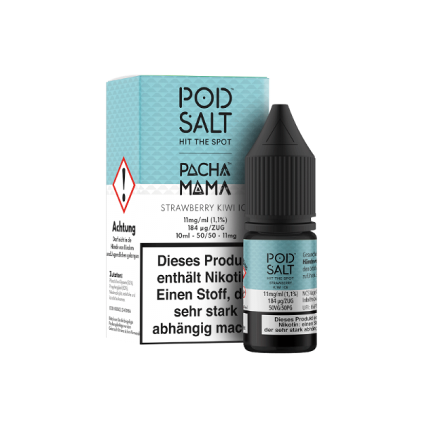 Pod Salt Fusion - Strawberry Kiwi Ice - 10ml Nikotinsalz Liquid