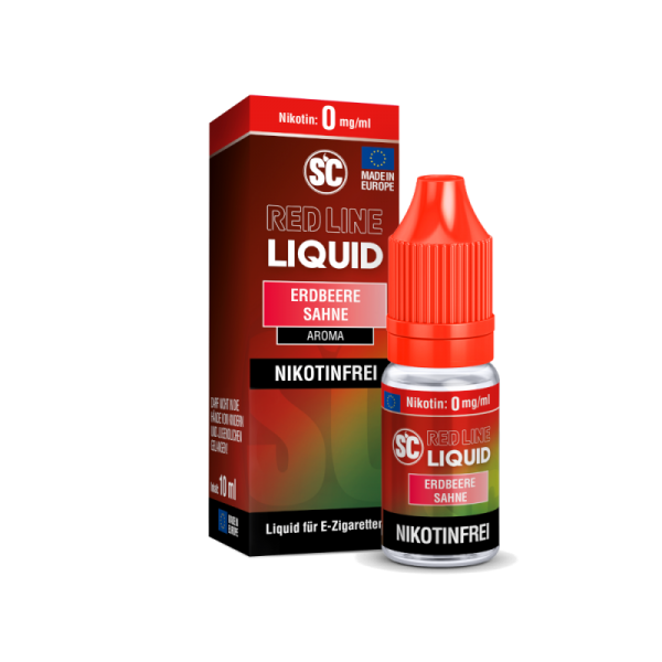 SC - Red Line - Erdbeere Sahne - 10ml Nikotinsalz Liquid