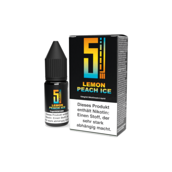 5EL - Lemon Peach Ice - 10ml Nikotinsalz Liquid