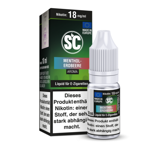 SC - Menthol-Erdbeere - 10ml Liquid