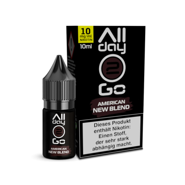 Allday2Go - American New Blend - 10ml Hybrid Nikotinsalz Liquid