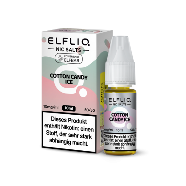 ELFLIQ - Cotton Candy Ice - 10ml Nikotinsalz Liquid