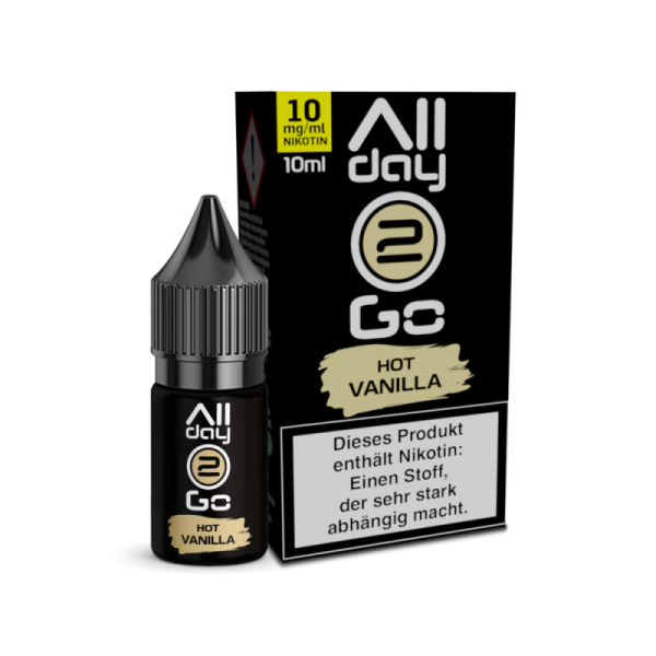 Allday2Go - Hot Vanilla - 10ml Hybrid Nikotinsalz Liquid