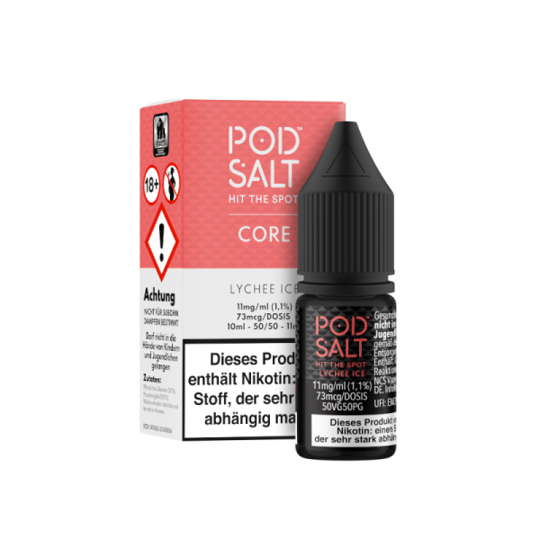 Pod Salt Core - Lychee Ice - 10ml Nikotinsalz Liquid