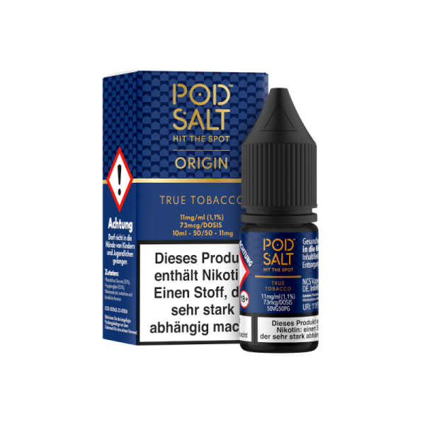 Pod Salt Origin - True Tobacco - 10ml Nikotinsalz Liquid