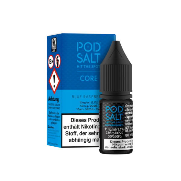 Pod Salt Core - Blue Raspberry - 10ml Nikotinsalz Liquid