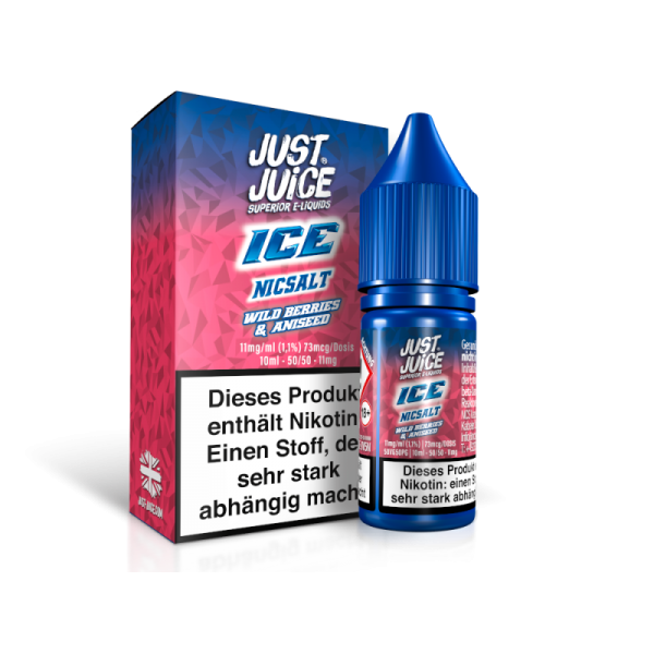 Just Juice - Wild Berries & Aniseed Ice - 10ml Nikotinsalz Liquid