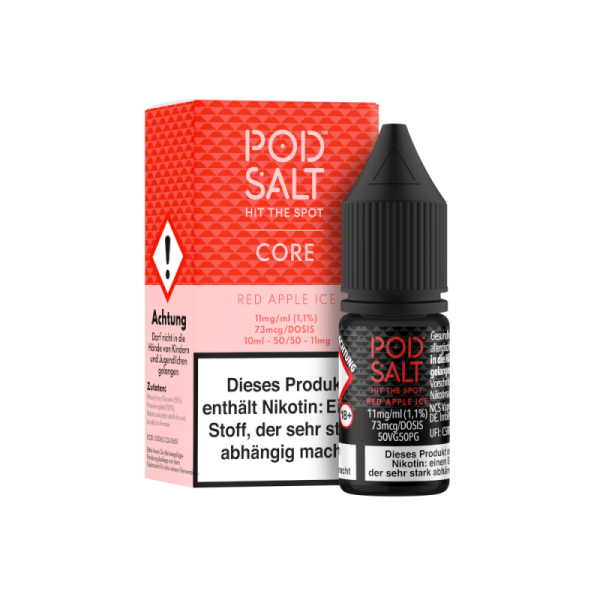 Pod Salt Core - Red Apple Ice - 10ml Nikotinsalz Liquid