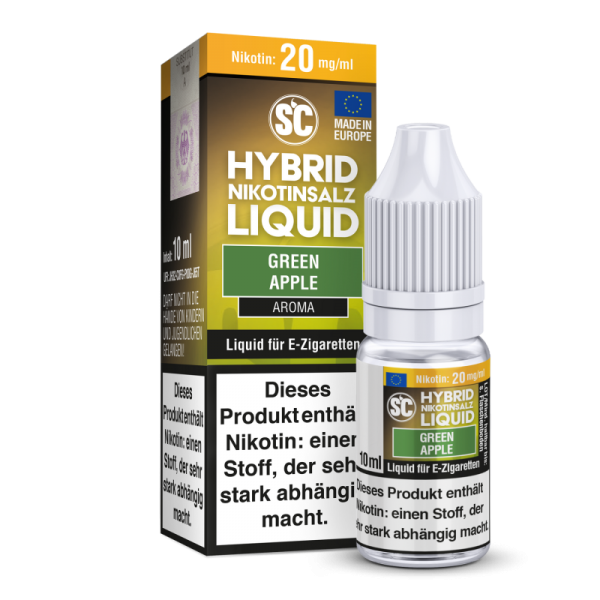 SC - Green Apple -  10ml Hybrid Nikotinsalz Liquid