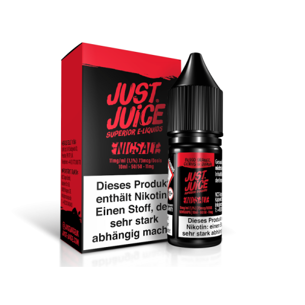 Just Juice - Blood Orange, Citrus & Guava - 10ml Nikotinsalz Liquid