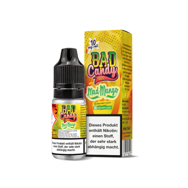 Bad Candy Liquids - Mad Mango - 10ml Nikotinsalz Liquid