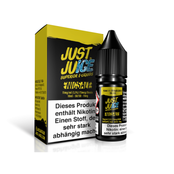 Just Juice - Kiwi & Cranberry on Ice - 10ml Nikotinsalz Liquid