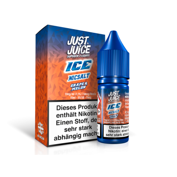 Just Juice - Grape & Melon Ice - 10ml Nikotinsalz Liquid