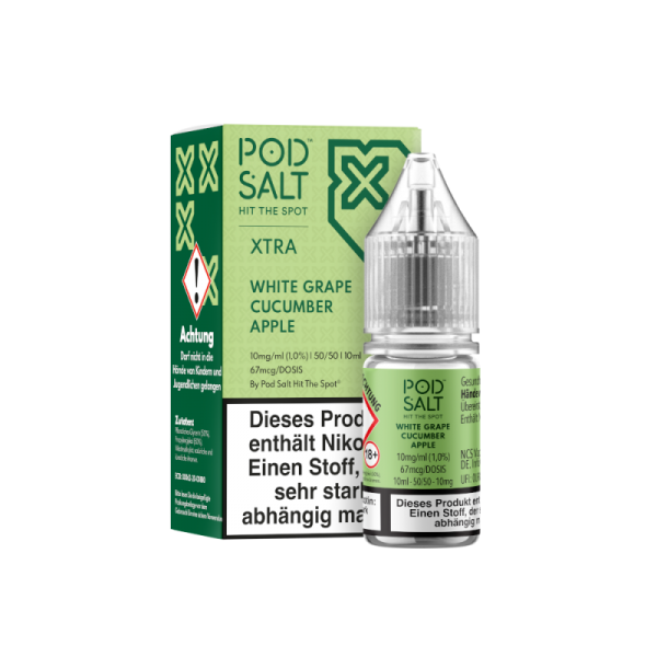 Pod Salt X - White Grape Cucumber Apple - 10ml Nikotinsalz Liquid