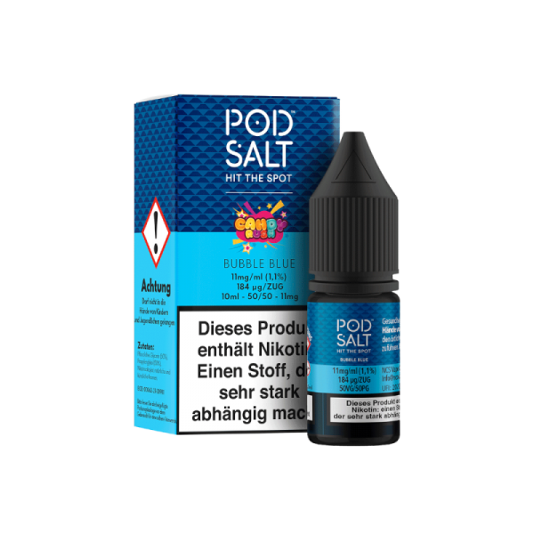 Pod Salt Fusion - Bubble Blue - 10ml Nikotinsalz Liquid