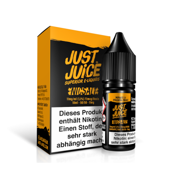 Just Juice - Mango & Passion Fruit - 10ml Nikotinsalz Liquid