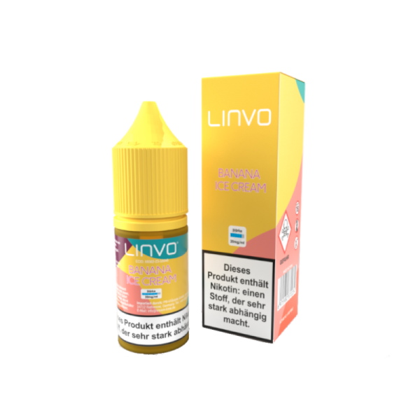 Linvo - Banana Ice Cream - 10ml Nikotinsalz Liquid