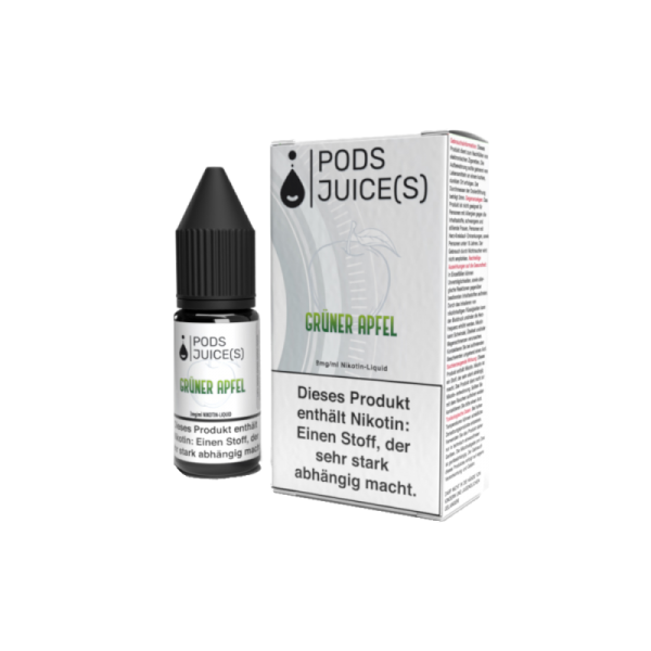 Pods Juice(s) - Grüner Apfel - 10ml Liquid