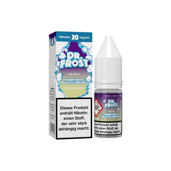 Dr. Frost - Polar Ice Vapes - Honeydew Blackcurrant Ice - 10ml Nikotinsalz Liquid 20mg/ml