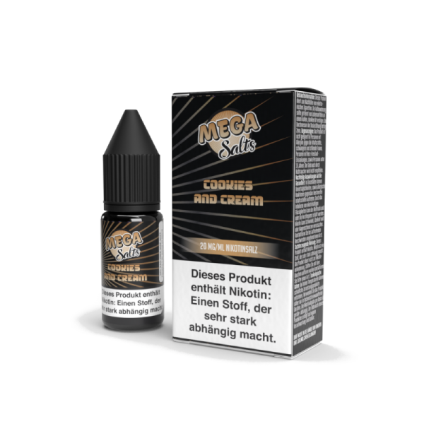 Mega Salts - Cookies and Cream - 10ml Nikotinsalz Liquid