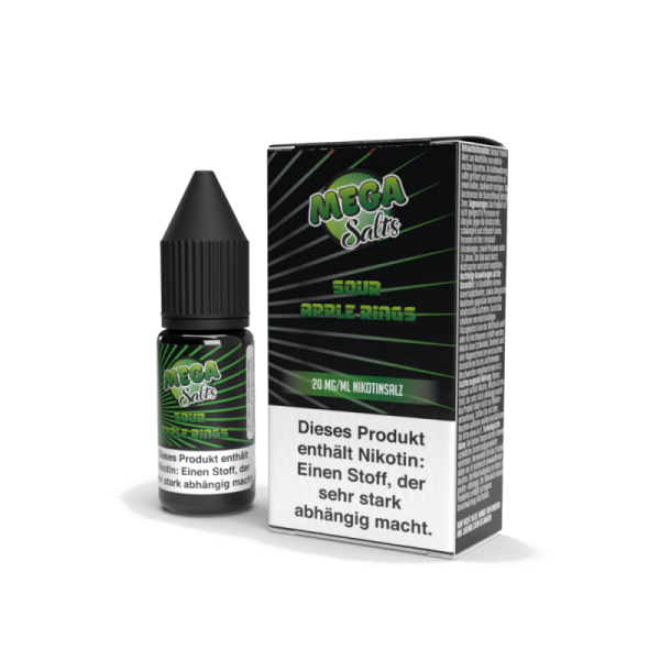 Mega Salts - Sour Apple Rings - 10ml Nikotinsalz Liquid