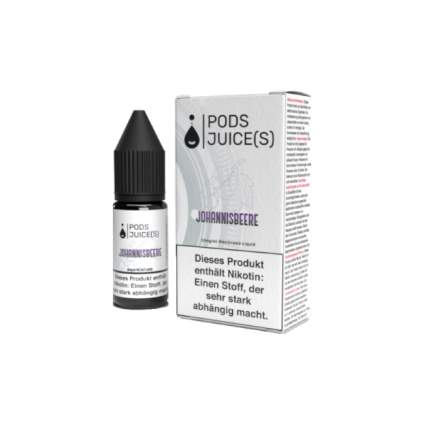 Pods Juice(s) - Johannisbeere - 10ml Nikotinsalz Liquid 10mg/ml