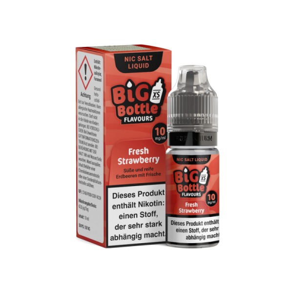 Big Bottle - Fresh Strawberry - 10ml Nikotinsalz Liquid