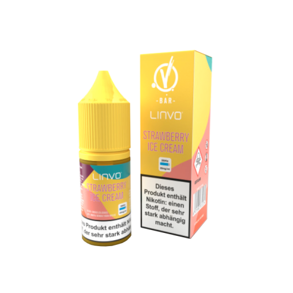 Linvo - Strawberry Ice Cream - 10ml Nikotinsalz Liquid