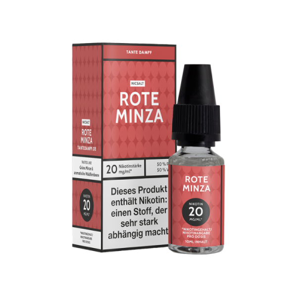 Tante Dampf - Rote Minza - 10ml Nikotinsalz Liquid