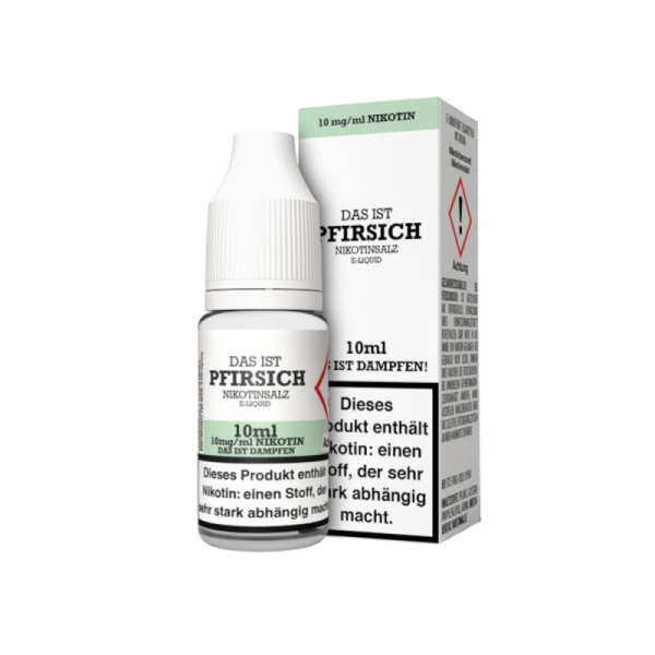 Das ist Dampfen - Pfirsich - 10ml Nikotinsalz Liquid