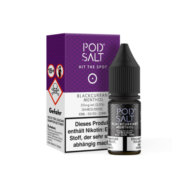 Pod Salt - Blackcurrant Menthol - 10ml Nikotinsalz Liquid