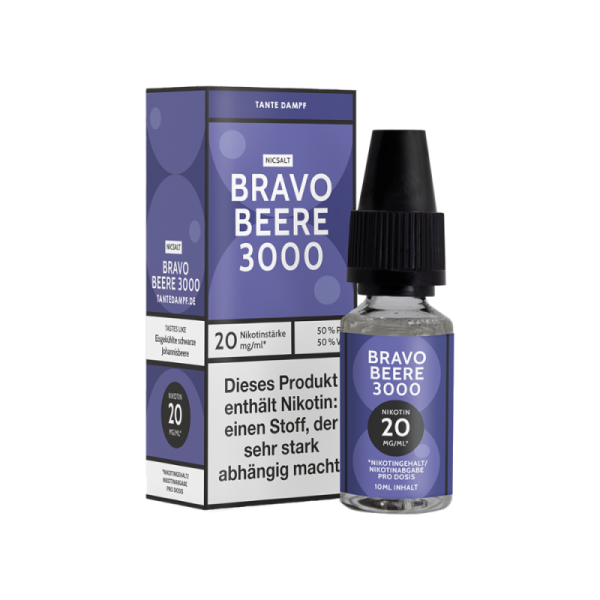 Tante Dampf - Bravo Beere 3000 - 10ml Nikotinsalz Liquid