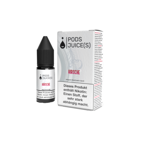 Pods Juice(s) - Kirsche - 10ml Nikotinsalz Liquid 10mg/ml