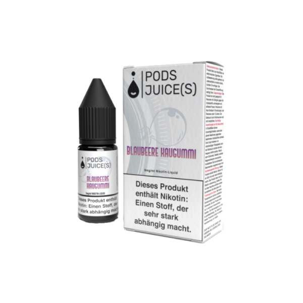 Pods Juice(s) - Blaubeere Kaugummi - 10ml Liquid