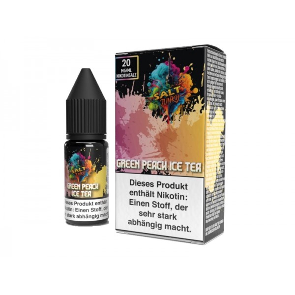 Salt Junky - Green Peach Ice Tea - 10ml Nikotinsalz Liquid