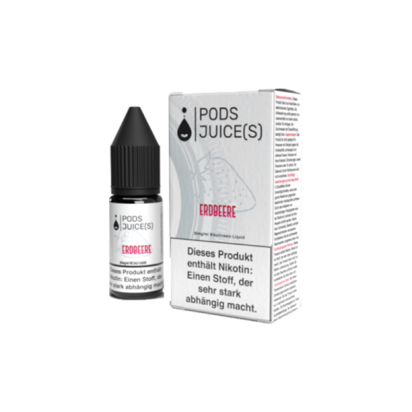 Pods Juice(s) - Erdbeere - 10ml Nikotinsalz Liquid 10mg/ml