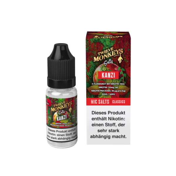 Twelve Monkeys - Kanzi - 10ml Nikotinsalz Liquid