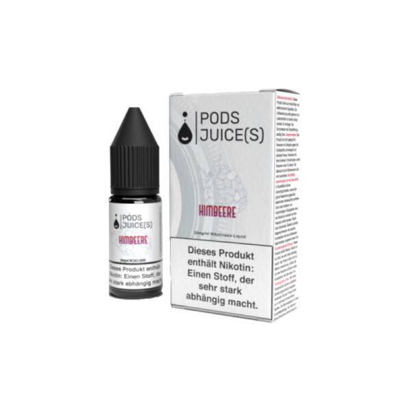 Pods Juice(s) - Himbeere - 10ml Nikotinsalz Liquid 10mg/ml