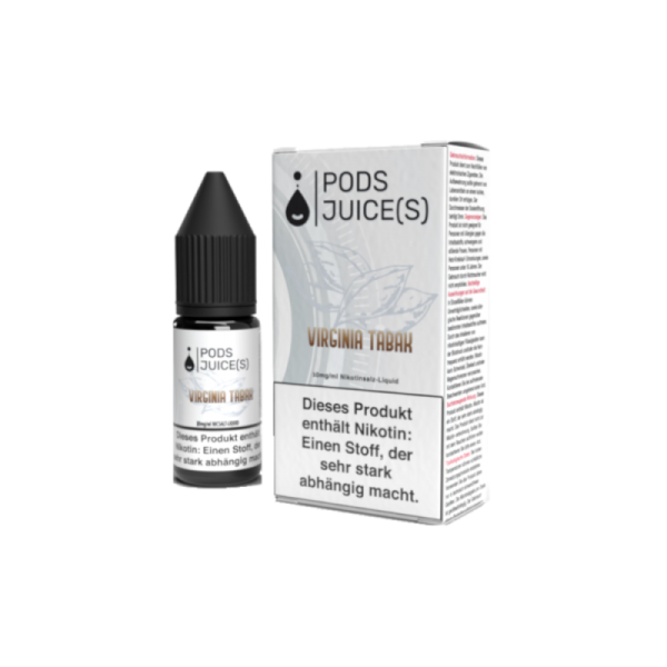 Pods Juice(s) - Virginia Tabak - 10ml Nikotinsalz Liquid 10mg/ml