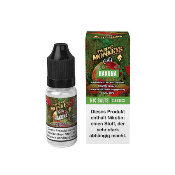 Twelve Monkeys - Hakuna - 10ml Nikotinsalz Liquid