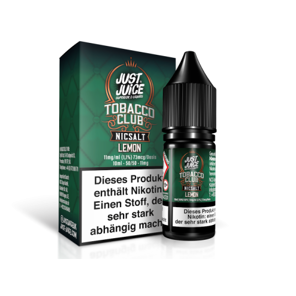 Just Juice - Tobacco Lemon - 10ml Nikotinsalz Liquid